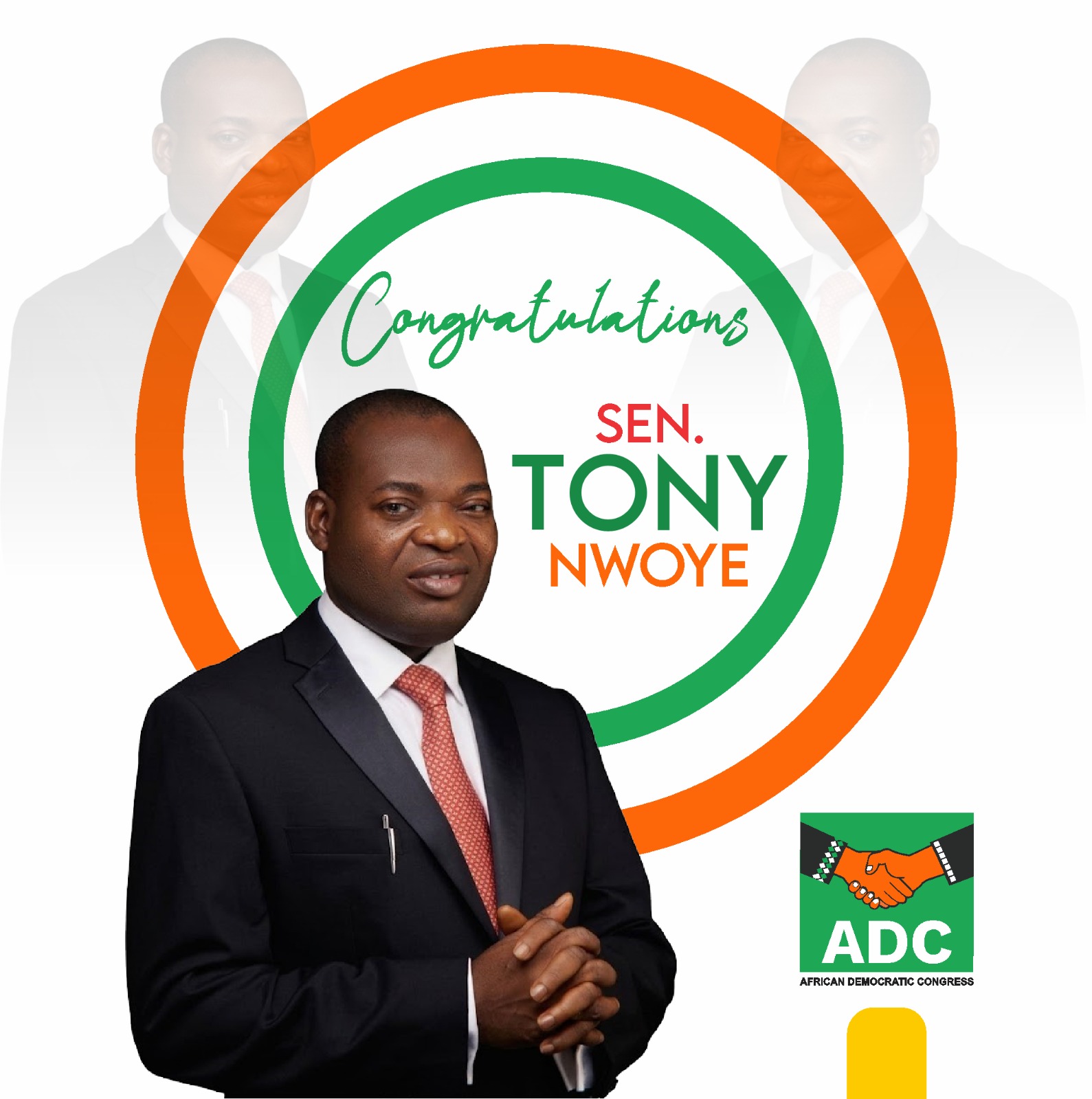 ADC Congratulates Senator Tony Nwoye on Emergence as Senate Minority Whip