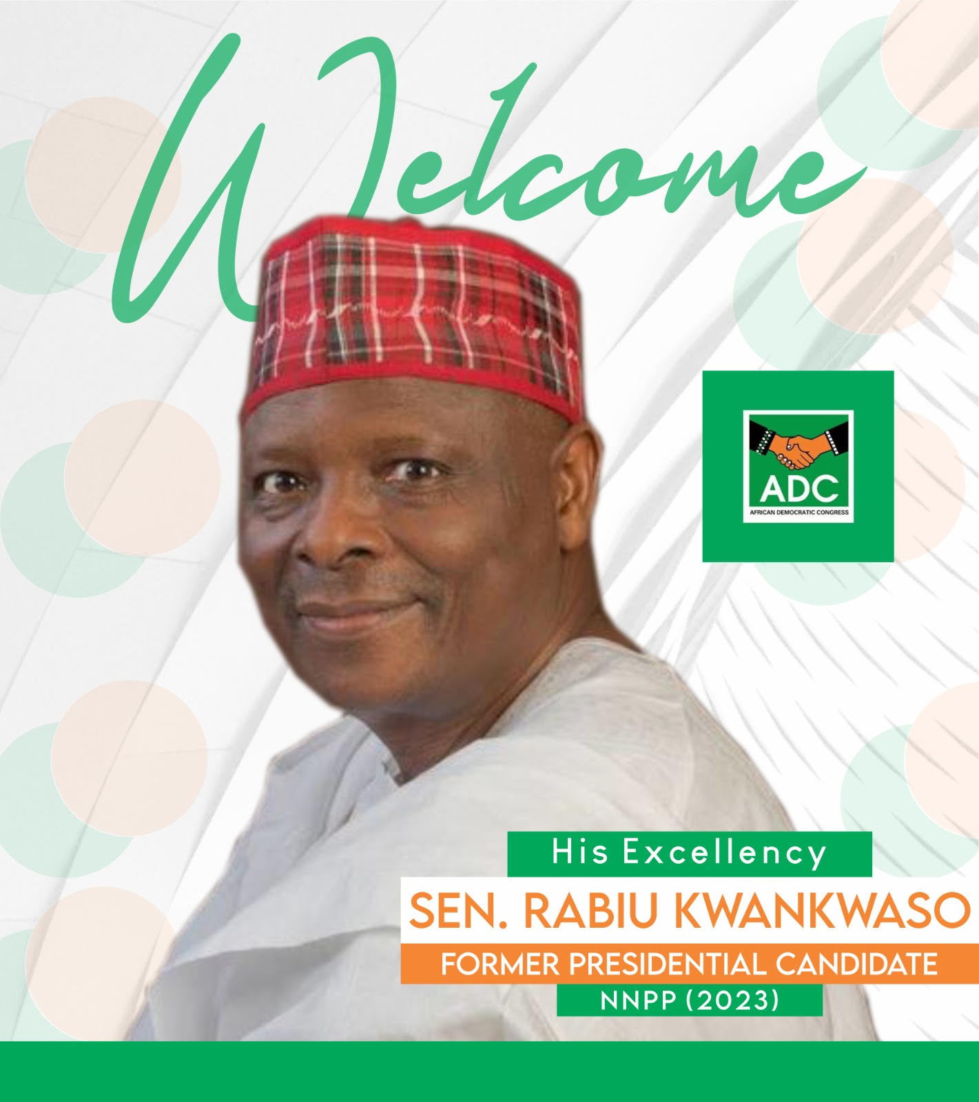ADC Welcomes Rabiu Musa Kwankwaso as He Officially Joins the Party