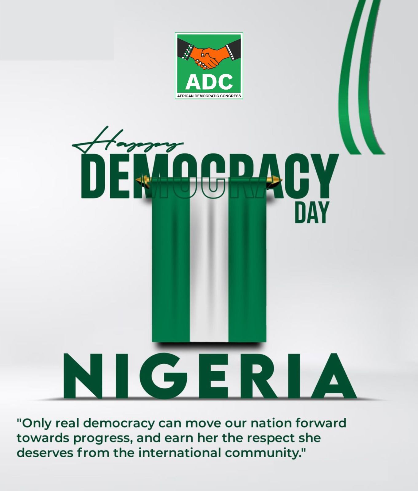Happy Democracy Day Nigeria: A Time to Reflect, Renew and Reimagine